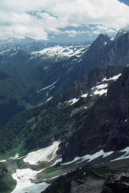 The view to the east from Cheam Peak summit, July 1989