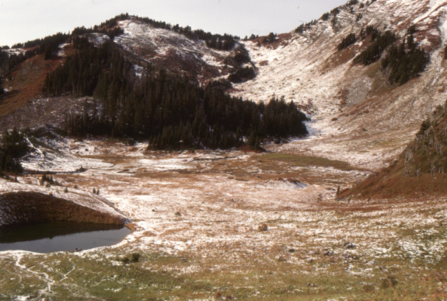 Spoon Lake, Cheam Peak Trail, October 1989.