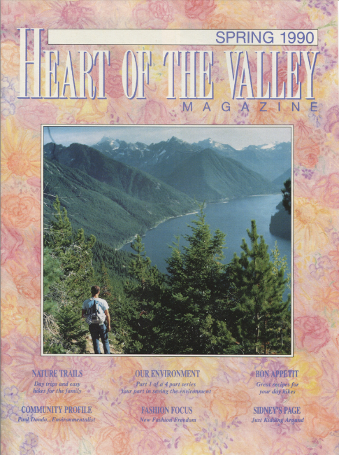 Murray Lundberg hiking high above Chilliwack Lake, BC.