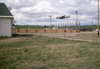 Bill Lythgoe Photo: Fairchild C-119 Flying Boxcar, Fort Nelson, n.d