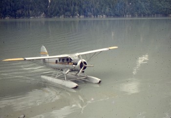 Bill Lythgoe Photo: CF-DFU, Queen Charlotte Airlines Norseman, Stewart, ca. 1955